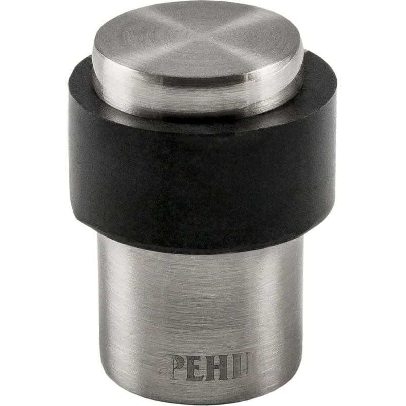 Дверной ограничитель Ренц напольный, никель матовый - черный INDS 34 SN/Black