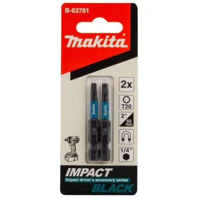 Насадка Impact Black (2 шт.; T20; 50 мм; E-form; MZ) Makita B-63781