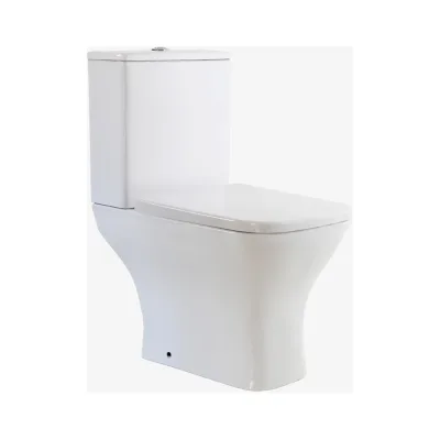 Напольный безободковый унитаз Taliente Elegante, белый, с бачком и крышкой микролифт (быстросъемный механизм) EL35055