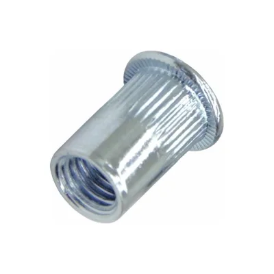 Заклепка-гайка Stalmax цилиндрическая LZN-C М10х21,5 (1,0-4,0) с цилиндрическим бортиком и насечками (арт. 10114) оцинкованная сталь (уп. 200 шт) 10114-023