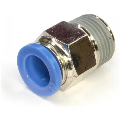 Пневмофитинг цанговый прямой с наружной резьбой HIMPT PC 4-01 (R1/8) 00-00008604