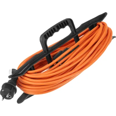 Удлинитель-шнур силовой Denzel Garden Series, ПВС, 20м, 1 розетка 3х1 мм 37406