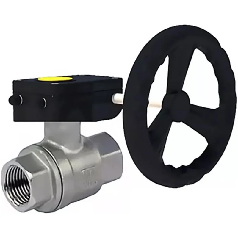 Кран шаровой DN.ru КШМП.316.230-ISO Ду25 Ру63 с редуктором HAM-1 D160-14374