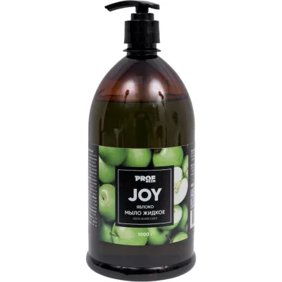 Жидкое мыло PROFREIN JOY зеленое яблоко, бутылка с дозатором, 1 кг 2345