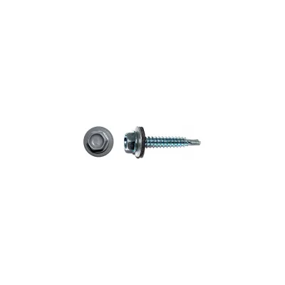 Кровельный саморез КРЕП-КОМП 4,8x51, RAL 7004, серый, 2000 шт. ск517004к