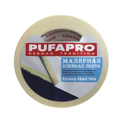 Клейкая лента для малярных работ PUFAPRO 48 мм х 50 м 0115-2951