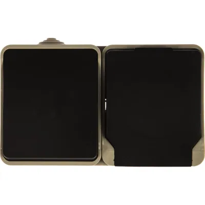 Блок розетка+выключатель Smartbuy IP54 Сатурн SBE-04w-16-SWS