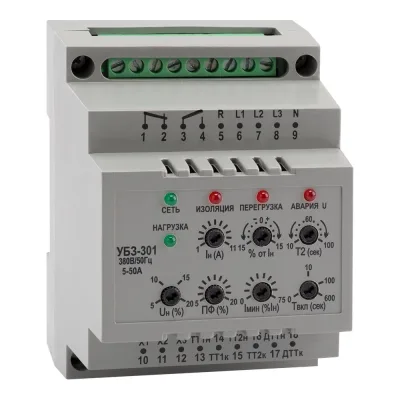 Реле защиты двигателя КЭАЗ OptiDin УБЗ-301-10-100-УХЛ3.1 139506