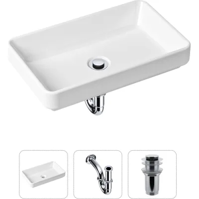 Накладная раковина для ванной Lavinia Boho Bathroom Sink Slim в комплекте 3 в 1 21520109