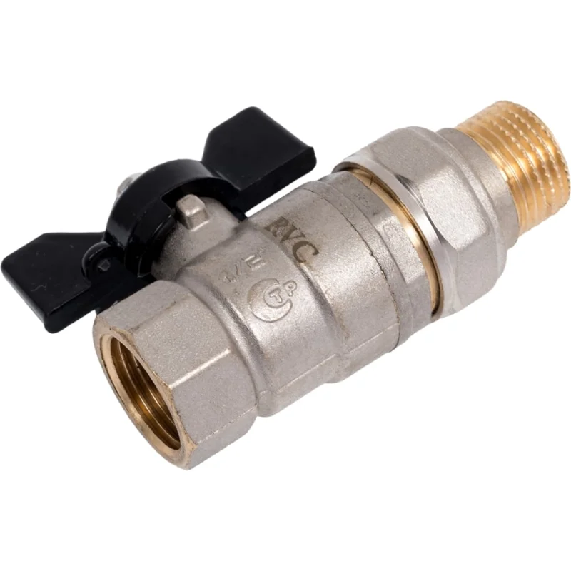 Кран шаровой Rvc 15 1/2" гш американка бабочка 17384