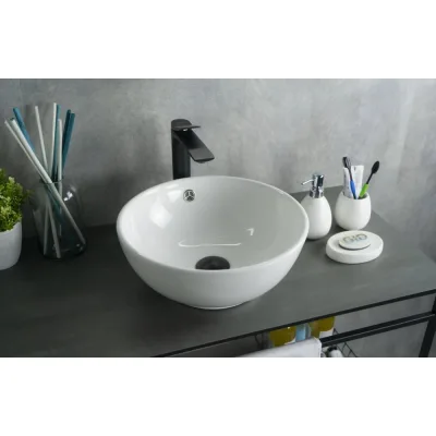 Раковина накладная Gid N9002 белая 38.5x38.5x15 51102