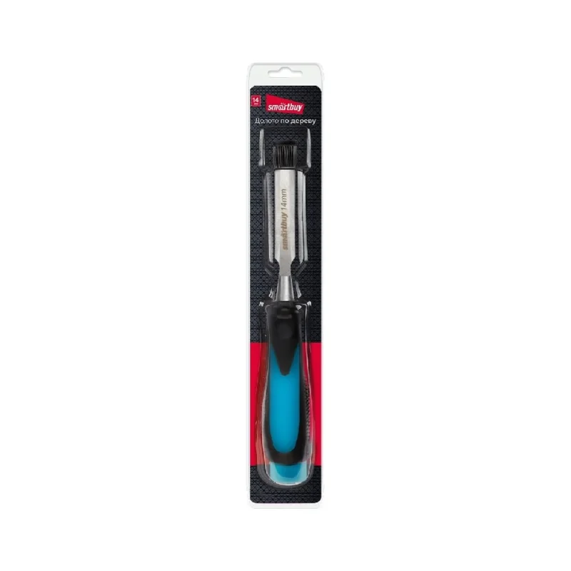 Долото по дереву Smartbuy 14 мм, прорезиненная ударная рукоятка, smartby tools SBT-CH-14p1