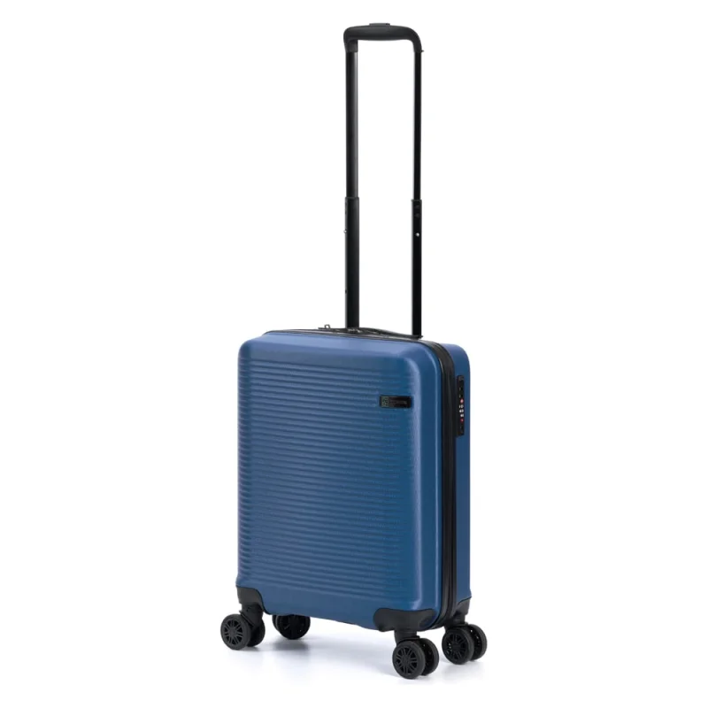 Чемодан Torber Caspian, темно-синий, ABS-пластик, 38x20x54 см, 35 л T2055S-Navi