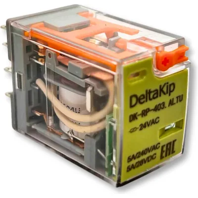 Промежуточное реле DELTAKIP DK-RP (403.ALTU, 4 конт., 24V AC) DK-K0000004