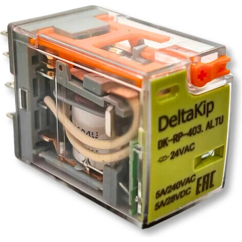 Промежуточное реле DELTAKIP DK-RP (403.ALTU, 4 конт., 24V AC) DK-K0000004