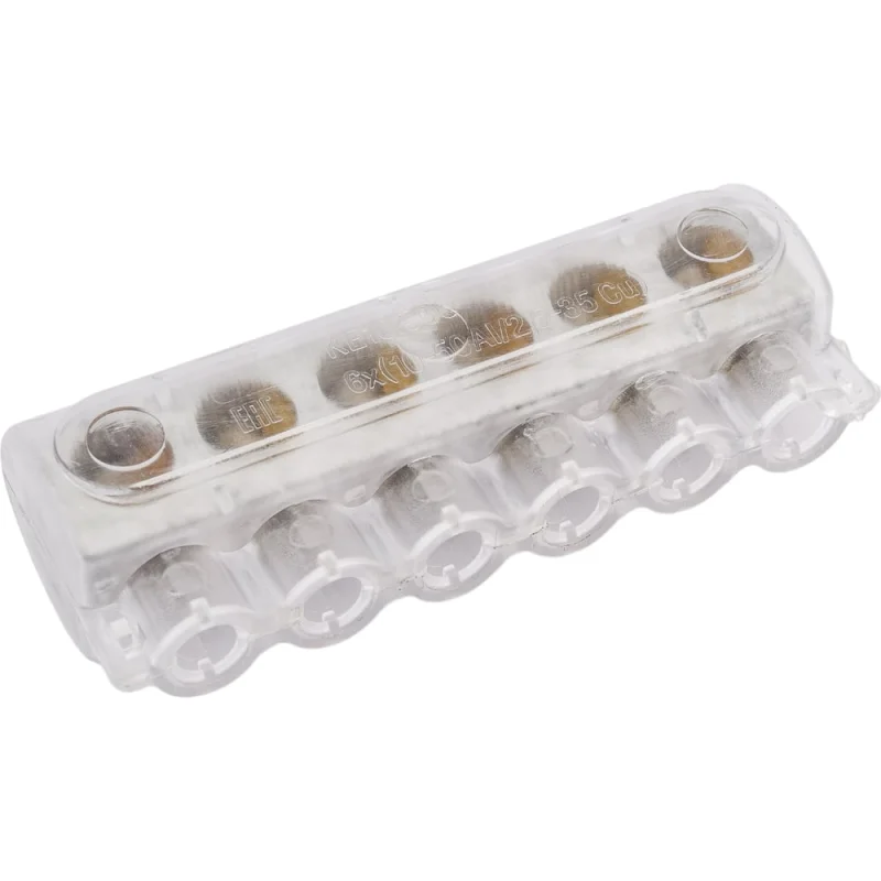 Клеммник КВТ 6-и контактный KE10.506 (AL 10-50/Cu 2.5-35) 88977