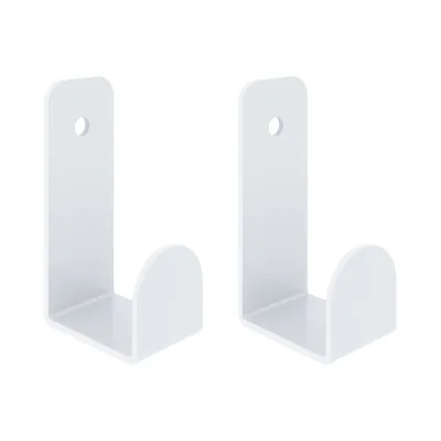Крючок для ванной Ulitka Scandy одинарный на шуруп металл белый (2 шт.) (74104557)