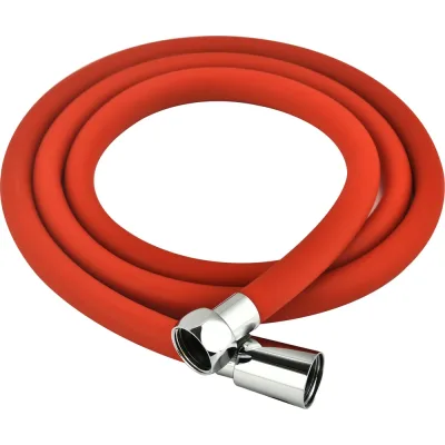 Шланг для душа Melodia della vita WONDER SILICONE ANTI-TWIST, 1/2х"1/2" конус, нержавеющая сталь, d15, L150 см, красный MKP34444BLrd 18897