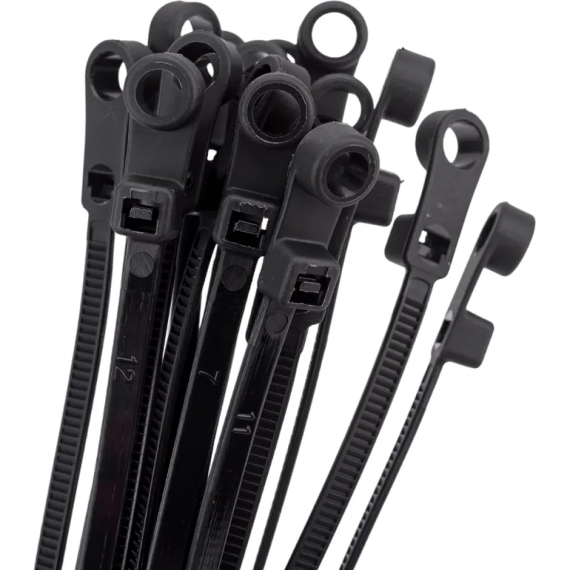 Нейлоновые стяжки FORTISFLEX КСО 4х150 черный 100 шт. 80533