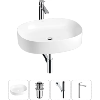 Набор Wellsee 4 в 1 Belle Spa 2.0 накладная раковина 55x45 см 20212557R