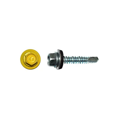 Кровельный саморез КРЕП-КОМП 4,8x35, RAL1018, жёлтый, 250 шт. ск351018кф