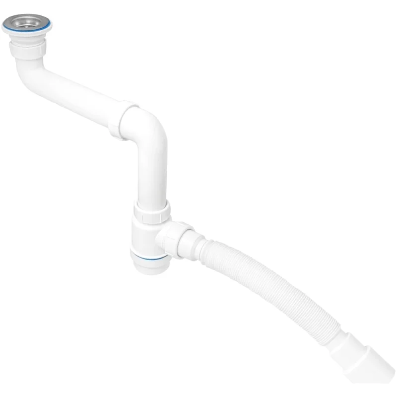 Сифон для раковины MasterProf 1.1/2"х40 с гибким соединением (гофротруба) 40х40/50 ИС.110633