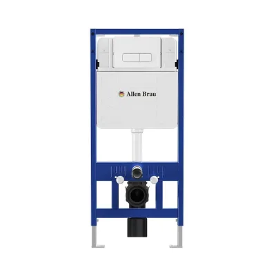 Инсталляция для подвода унитаза ALLEN BRAU 9.11101.20 PNEUMATIC PRO, патрубки, б/кнопки смыва 1112x95x500мм 00325593