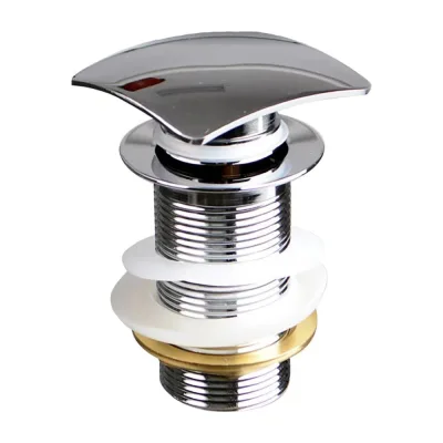 Донный клапан Terma CLICK-CLACK c квадратной кнопкой, chrome 32378