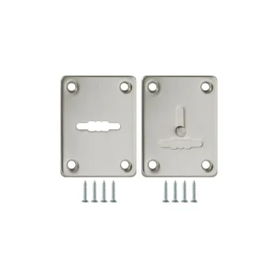 Накладка на сувальдный замок FUARO (ESC081/082) матовый никель (2 шт)  ESC.S-lift+S/K.set 31207