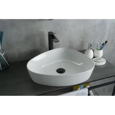 Раковина Gid N9386 накладная белая 50x40x12 51139