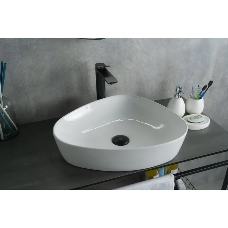 Раковина Gid N9386 накладная белая 50x40x12 51139