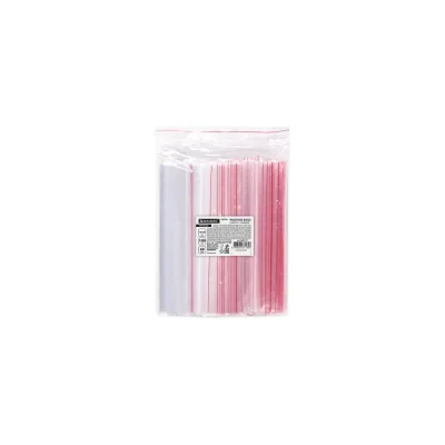 Пакеты BRAUBERG EXTRA ZIP LOCK зиплок, прочные, комплект 100 шт, 15x20 cм, ПВД, 60 мкм 608172