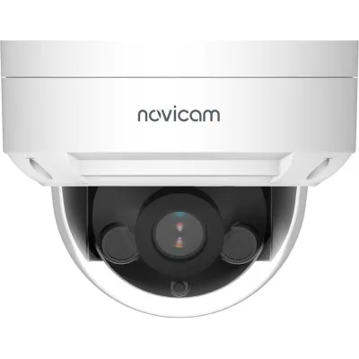 Камера видеонаблюдения IP купольная Novicam LUX 54X 1/2.7 CMOS, 5 Мп 25 к/с, 2.8 мм, ИК 40 м, PoE уличная всепогодная v. 1047V