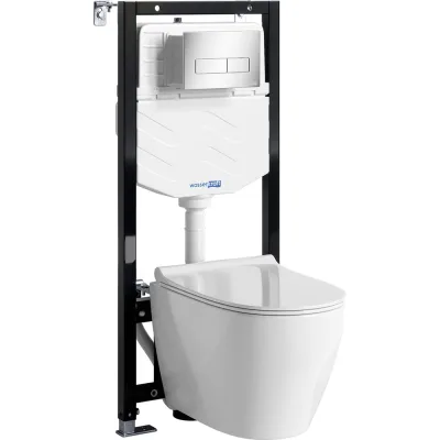 Система инсталляции с унитазом WasserKraft Аллер (Aller) 10TLT.010.ME.CH03.H002