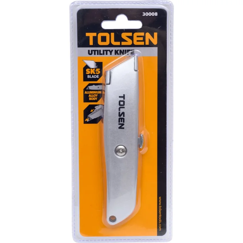 ΠΠ»ΡΠΌΠΈΠ½ΠΈΠ΅Π²ΡΠΉ Π½ΠΎΠΆ TOLSEN Ρ ΡΡΠ°ΠΏΠ΅ΡΠΈΠ΅Π²ΠΈΠ΄Π½ΡΠΌ Π»Π΅Π·Π²ΠΈΠ΅ΠΌ ΡΡΠΈΠ»Π΅Π½Π½ΡΠΉ 61x19 ΠΌΠΌ 30008