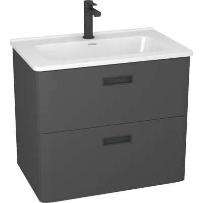 Тумба Таскани 70 с ум. Римини 70 цвет, графит матовый Veneciana 57046/7010
