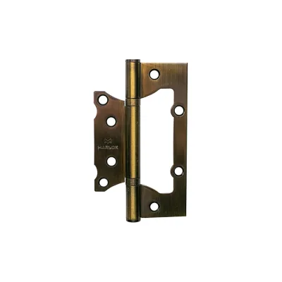 Петля дверная без врезки Marlok 125x75x2,5 AB, бронза, 2 шт 016485