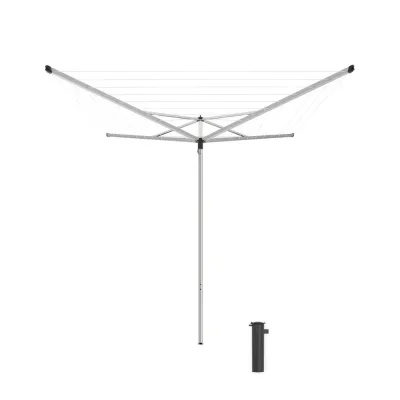 Сушилка для белья напольная Brabantia Essential 40 м 1770х2710х2710 мм серая металлик