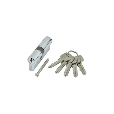 Цилиндр стальной Marlok ЦМ 70(30/40)-5К, английский ключ/ключ, CP хром 028386