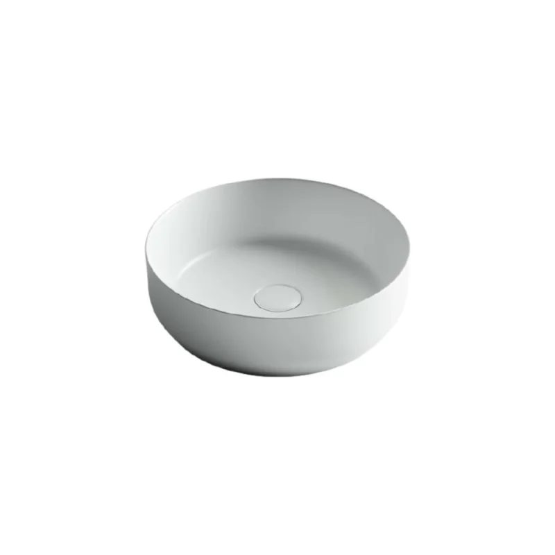 Умывальник чаша Ceramicanova Element накладная круглая, 390х390х120 мм CN6022