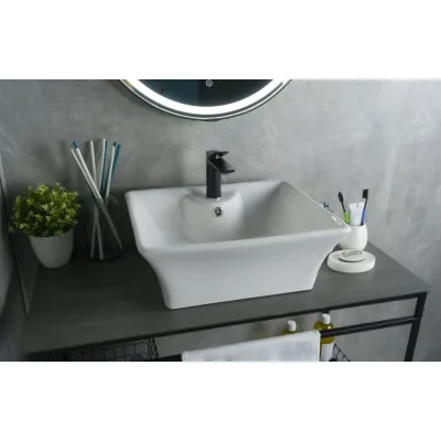 Раковина накладная Gid N9108 белая 49x41x19 51121