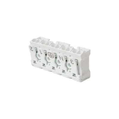 Клемма пружинная соединительная HLT КСП5-3L+N+PE, 16A (50шт./уп.) 081-32-030