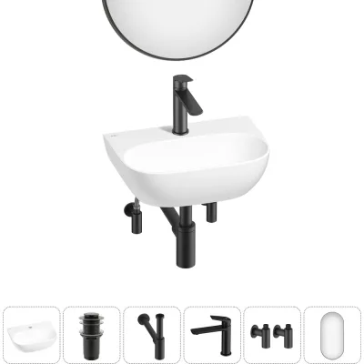 Мини-раковина для ванной комнаты или туалета Wellsee WC Area в наборе 6 в 1 20218160R