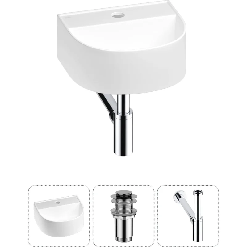 Мини-раковина для ванной комнаты или туалета Wellsee WC Area в наборе 3 в 1 20212113R