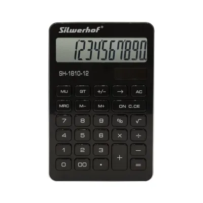 ΠΠ°ΡΡΠΎΠ»ΡΠ½ΡΠΉ ΠΊΠ°Π»ΡΠΊΡΠ»ΡΡΠΎΡ Silwerhof SH-1810-12 ΡΠ΅ΡΠ½ΡΠΉ, 12-ΡΠ°Π·ΡΡΠ΄ΠΎΠ² 1789271