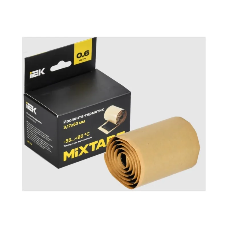 Изолента-герметик IEK MIXTAPE PRO 3,17x63 мм, 0,6 м MT7-IZ35-C317-63-D06