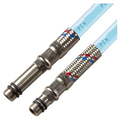 Подводка для смесителя ONDO PEX-сталь 1/2xM10x120 см (пара) PEXOWFHS120