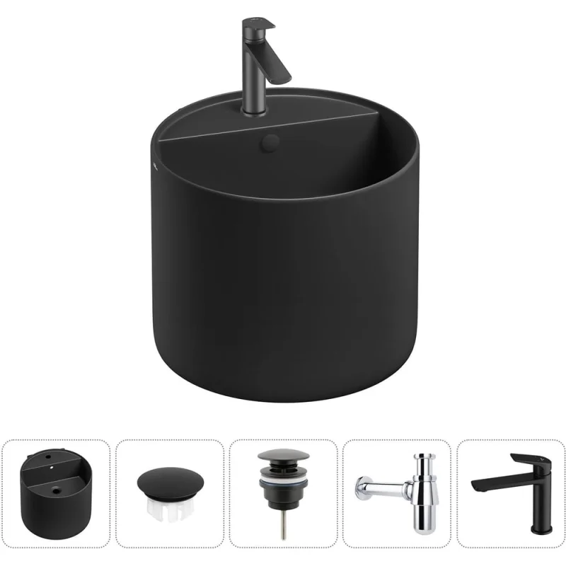 Набор Wellsee 5 в 1 M1 Limited Edition подвесная раковина 45x45 см 20217277R