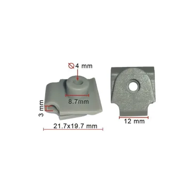 Крюк S STEELREX цинк, 4 мм, упаковка 4 шт. 0509004000P300000410