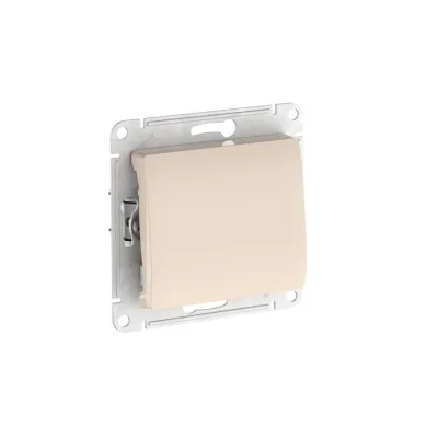Выключатель Systeme Electric Glossa одноклавишный встраиваемый бежевый (GSL000211S)